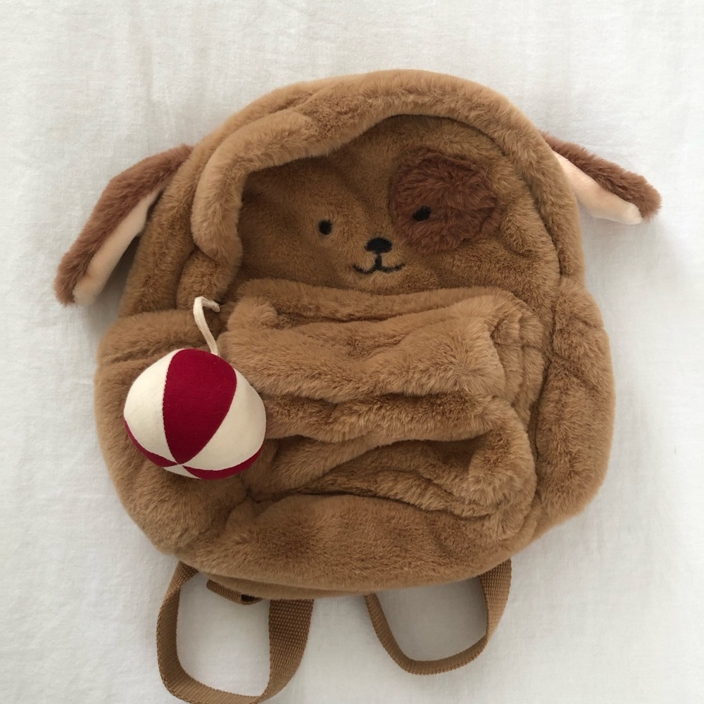 Zara Kids Plush Dog/Puppy Backpack